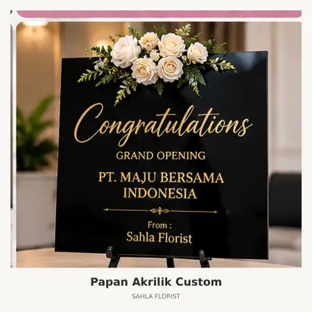 Papan Bunga Akrilik Pekalongan Utara
